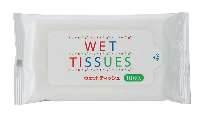 ウェットティシュ10枚入り　1ロット400個(39円/個)